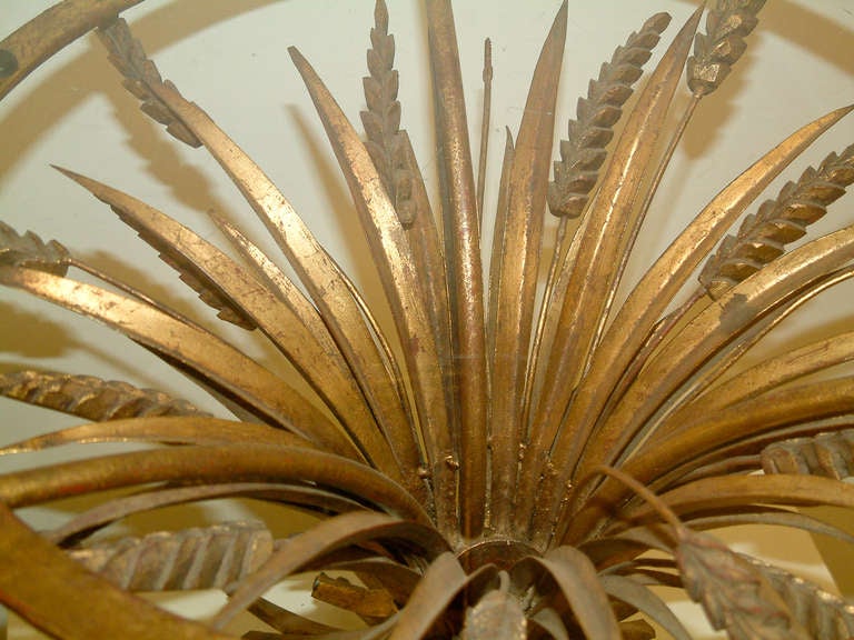 Italian Gilt Sheaf of Wheat Table