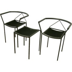 Paire de chaises et tabourets Zeus