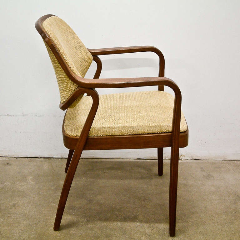 Walnut Four Don Pettit for Knoll Chairs