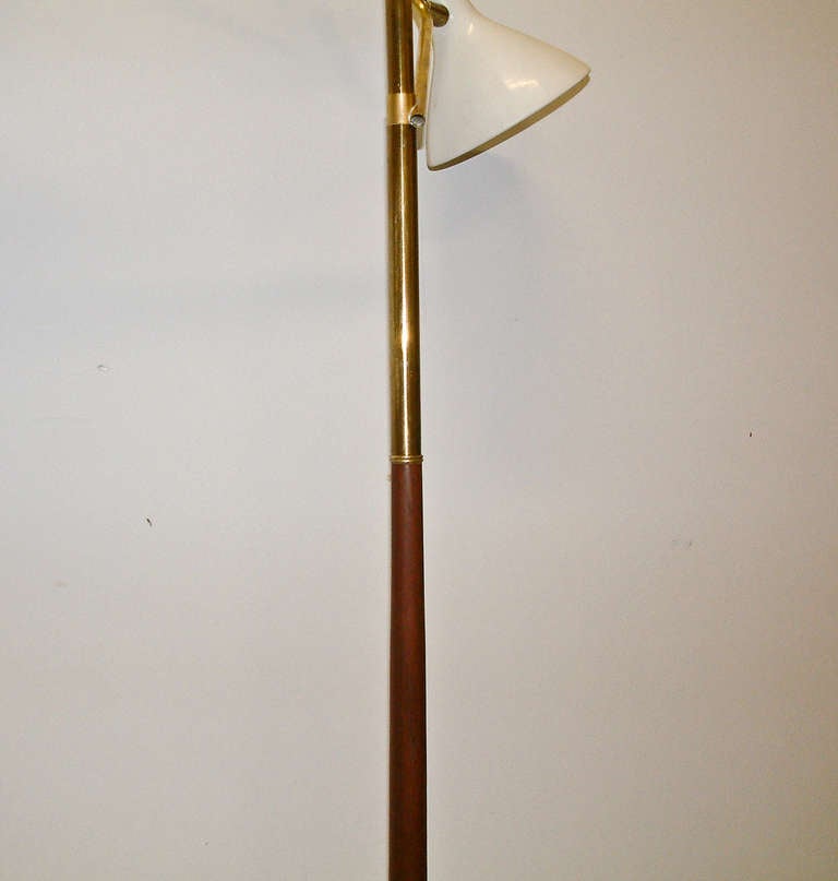 American Lightolier Pivotal Shade Floor Lamp For Sale