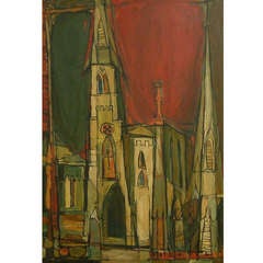 Nancy Camden Witt "St. Paul's" Oil on Canvas