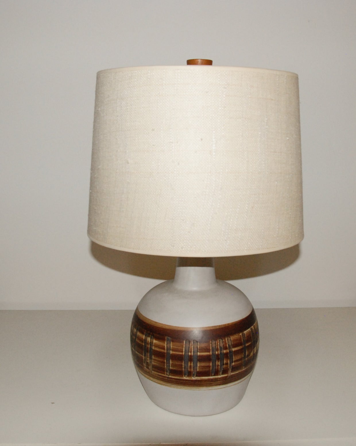 Mid-Century Modern Gordon and Jane Martz for Marshall Studios Ceramic Lamp, circa 1960 For Sale