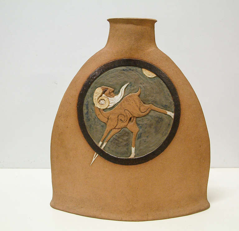 Large Nittenegger Stoneware Vase For Sale 1