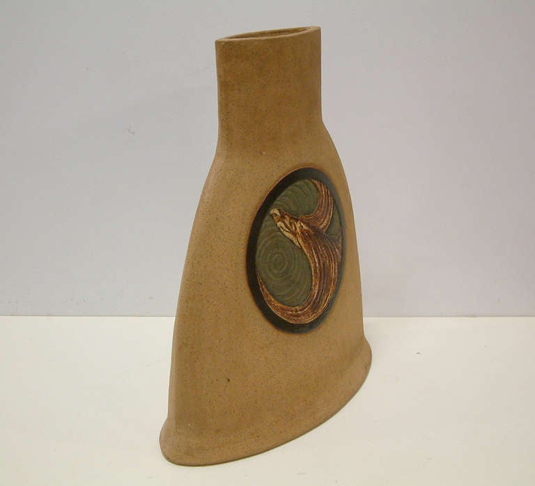 A Large Nittenegger Stoneware Vase, 1978 For Sale 3