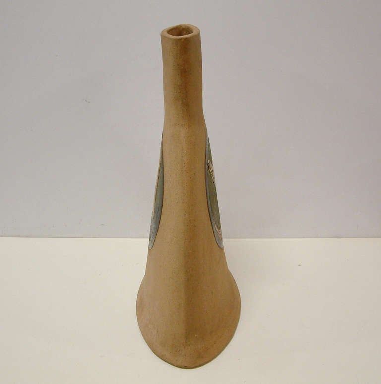 Late 20th Century A Large Nittenegger Stoneware Vase, 1978 For Sale