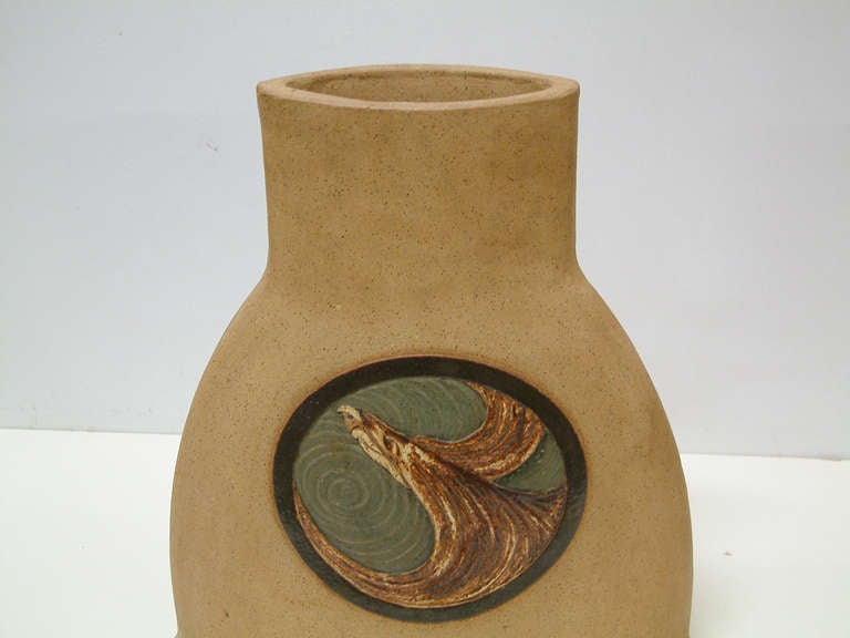 A Large Nittenegger Stoneware Vase, 1978 For Sale 2