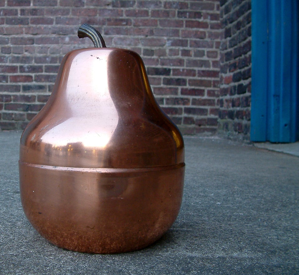 Raymor Italian Copper Pear Ice Bucket For Sale 1