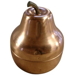 Raymor Italian Copper Pear Ice Bucket