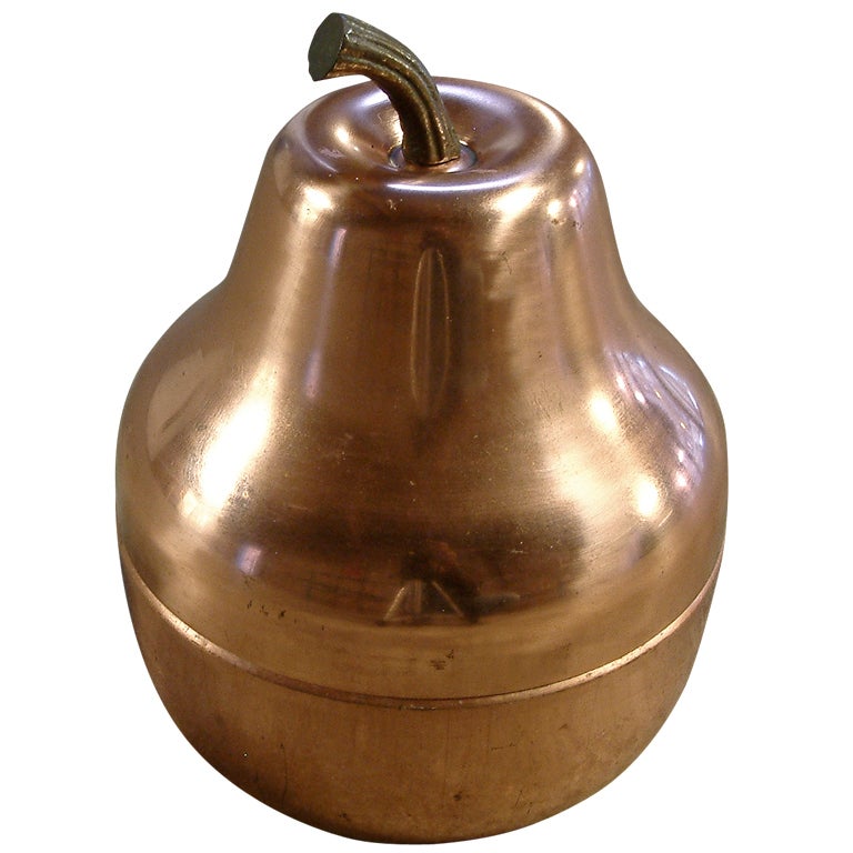 Raymor Italian Copper Pear Ice Bucket For Sale
