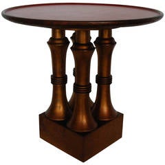 Giltwood and Lacquer Occasional Table, United States circa 1950
