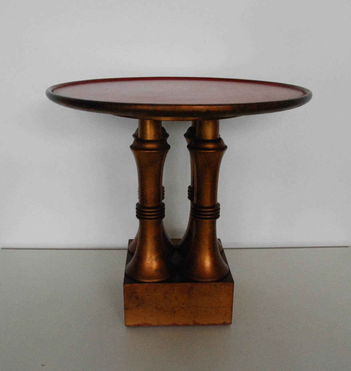 Giltwood and Lacquer Occasional Table, United States circa 1950