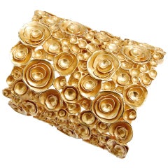YSL Goldtone Cuff Bracelet