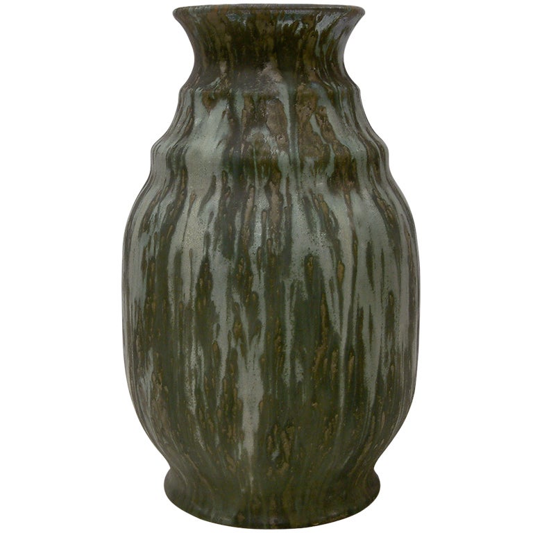 Villeroy & Boch Drip Glaze Vase For Sale