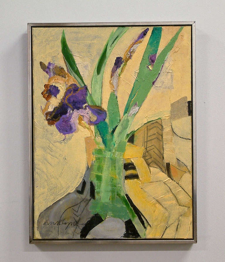 Ann Lyne "May Iris" Oil on Linen
