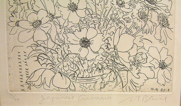 Nell Blaine was a highly acclaimed nationally recognized artist working in an abstract expressionist style from the 1940's to the 1990's. She was born in 1922 in Richmond, Virginia and later moved to New York and studied with Hans Hofmann and