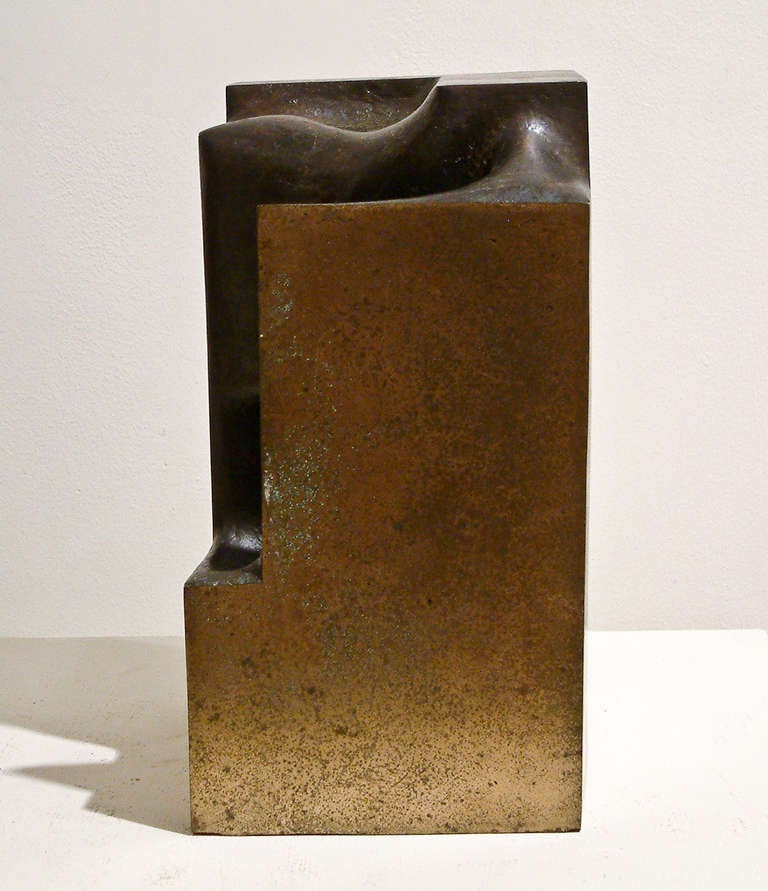 Charles R Henry Abstract Bronze Sculpture 4