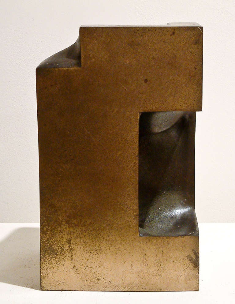 Charles R Henry Abstract Bronze Sculpture 2