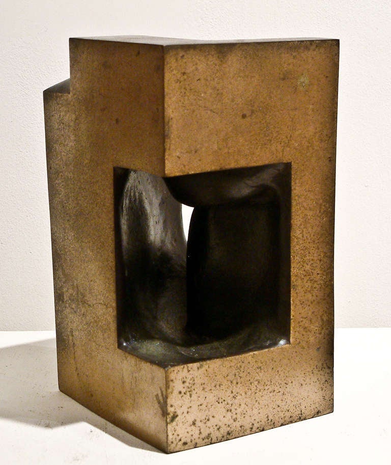 20th Century Charles R Henry Abstract Bronze Sculpture
