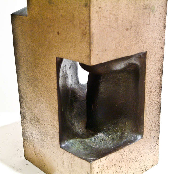Charles R Henry Abstract Bronze Sculpture 1