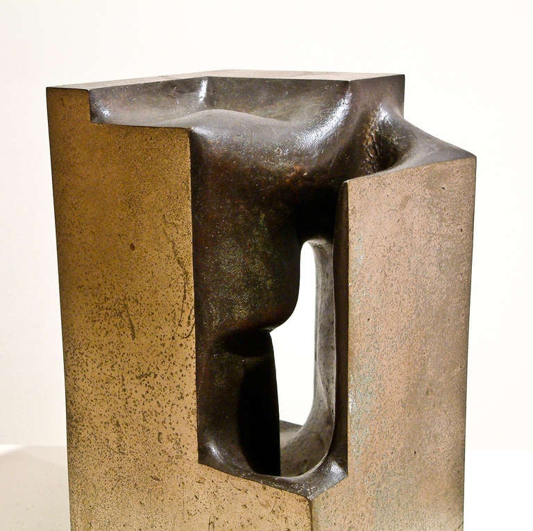 Charles R Henry Abstract Bronze Sculpture In Excellent Condition In Richmond, VA