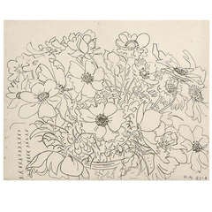 Nell Blaine "Japanese Anemones" Etching 3/44 1983
