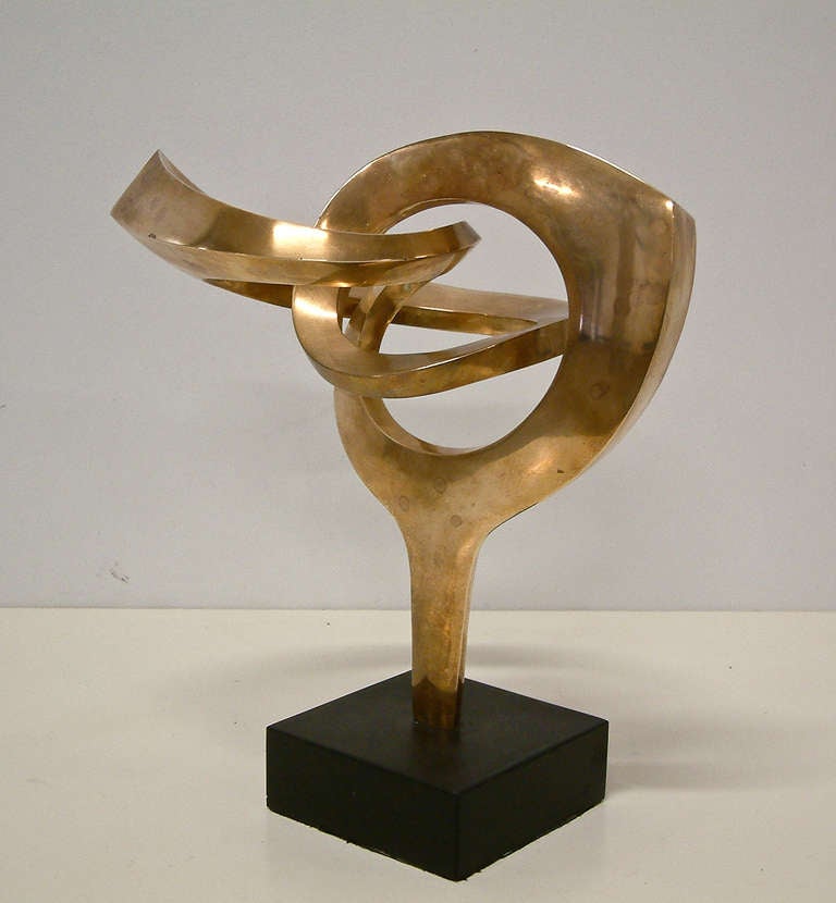 R.J. Mitchell Polished Bronze Sculpture Limited Edition 4/10 In Excellent Condition In Richmond, VA