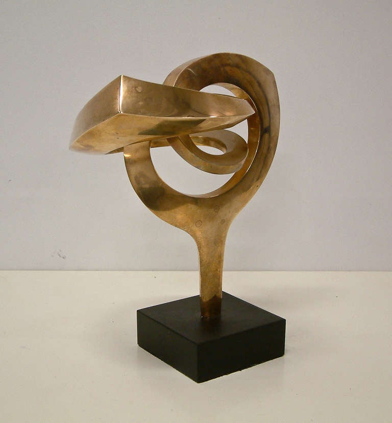 Slate R.J. Mitchell Polished Bronze Sculpture Limited Edition 4/10