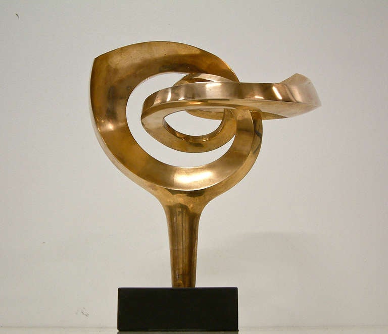 American R.J. Mitchell Polished Bronze Sculpture Limited Edition 4/10