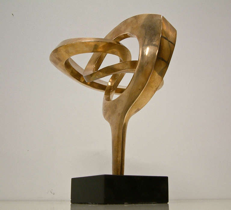 Modern R.J. Mitchell Polished Bronze Sculpture Limited Edition 4/10