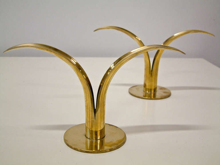 Mid-Century Modern Grouping of 11 Ystad Metall Candleholders, Sweden For Sale
