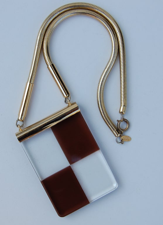 Mid-20th Century Pendant Necklace By Lanvin For Sale