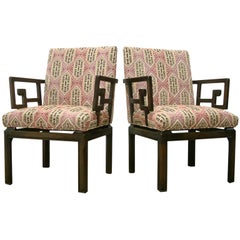 A Pair of Micheal Taylor for Baker Arm Chairs