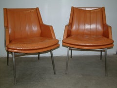 Pair of Union Made Leather Chairs Pair of Union Made Leather Chairs