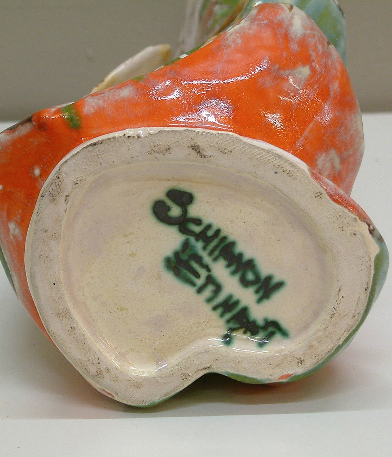Elio Schiavon Hi-Glaze Ceramic Vase, Italy, circa 1960 5