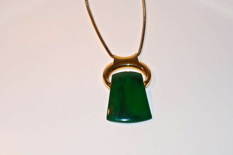 Modern Pendant Necklace by Lanvin Circa 1960