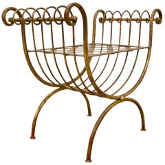 Italian Gilt Metal Bench