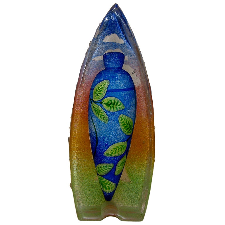 Stephanie Trenchard Blown and Cast Glass Sculpture For Sale