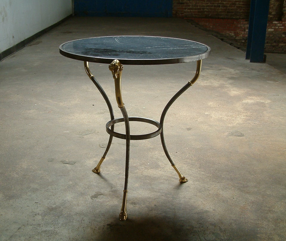 Rams Head Guéridon Attributed to Maison Jansen