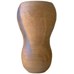 MIK Incised Stoneware Vase