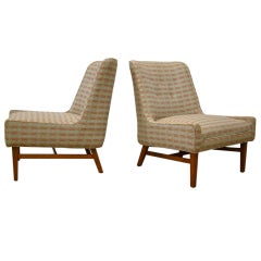 A Pair of 1960's Danish Lounge Chairs