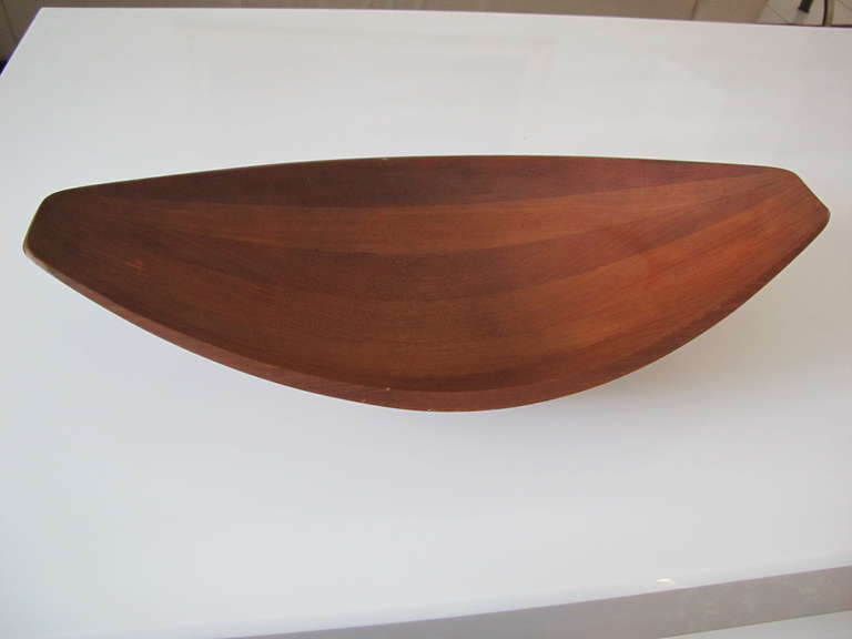 Jens Quistgaard Solid Teak Staved Bowl In Good Condition In Isle sur la Sorgue, Provence