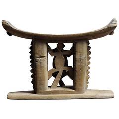 Antique Carved wood chair - GHANA - Ca 1900