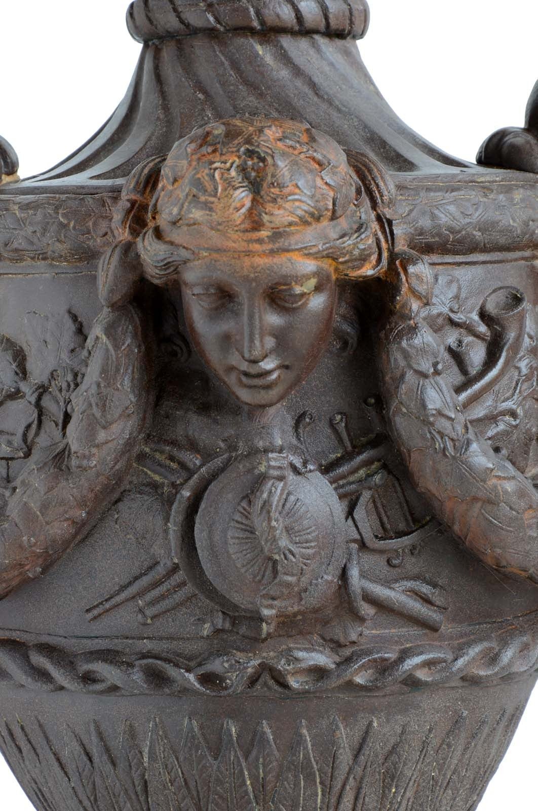 Cast Iron Vase, 19th Century