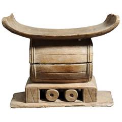 Carved wood chair - Ca 1900 - Ghana