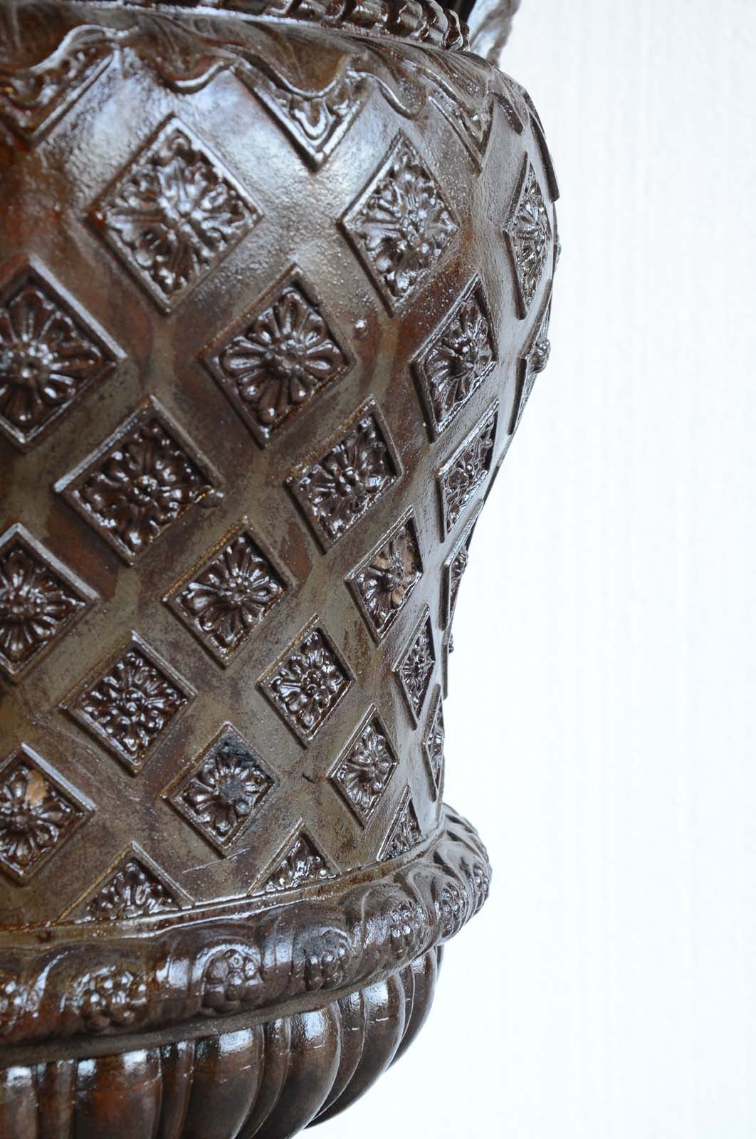 French Louis XIV Style Cast Iron Vase, 19th Century 1