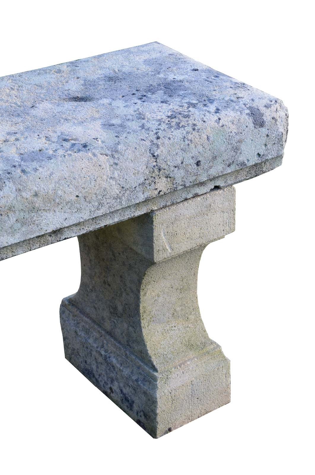 French Stone garden bench - 20th Century