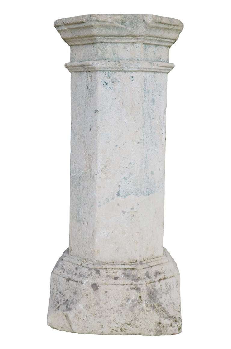 Pair of Stone Pedestals, 17th Century