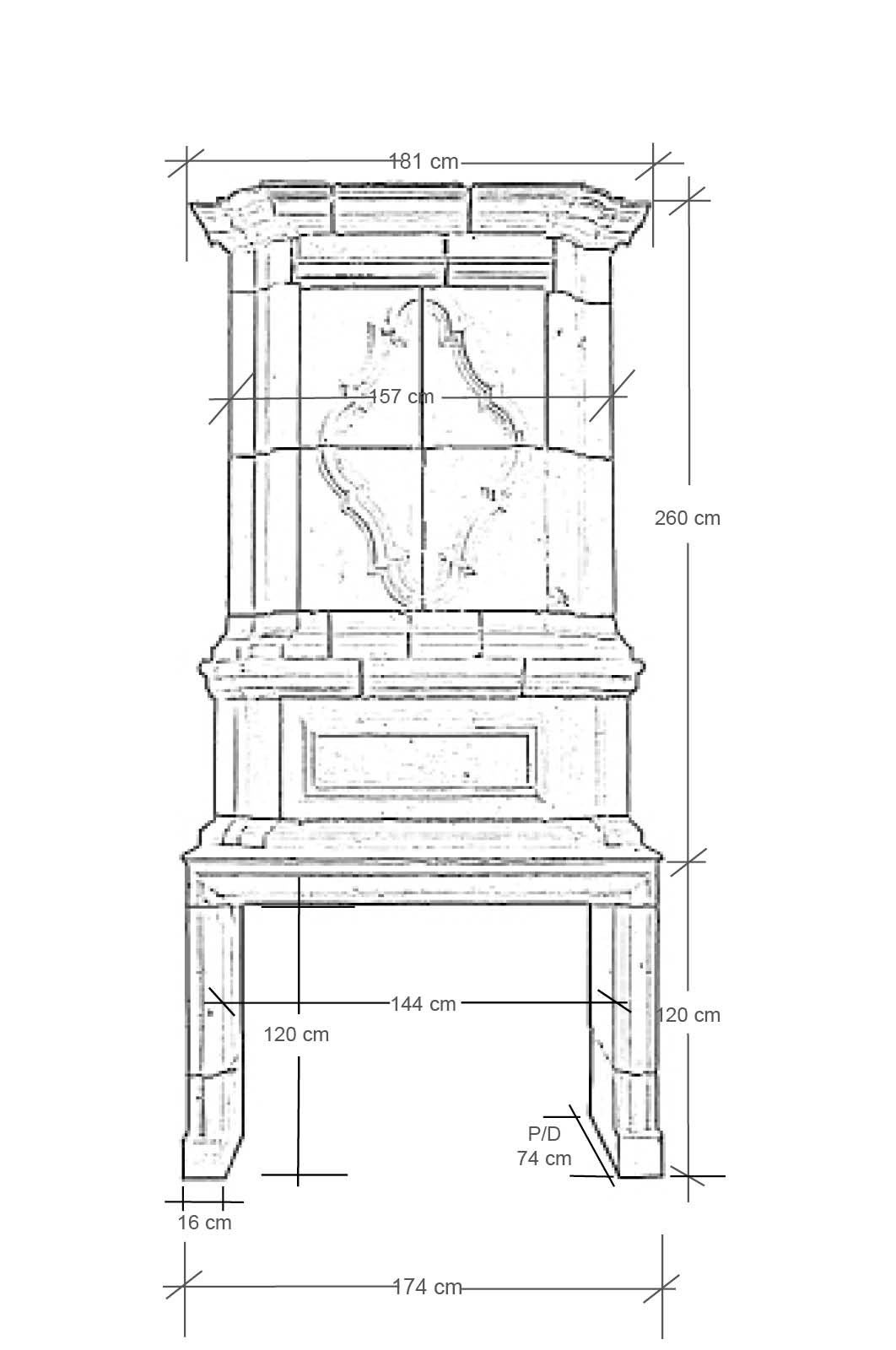 French Louis XIV Period Limestone Fireplace 4