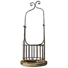 Stone and Wrought Iron Well Curbstone - 18th Century Stone and Wrought Iron Well Curbstone - 18th Century