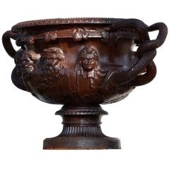 Cast iron copy of the Warwick Vase